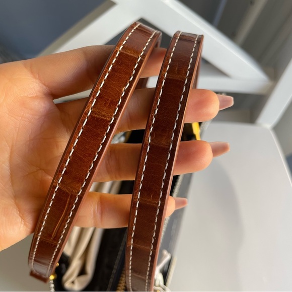 *SOLD* STAUD Gemma Shoulder Bag in Black and Brown Croc - Picture 9 of 12